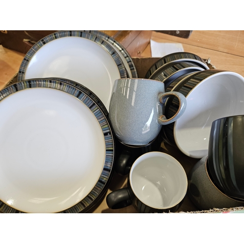 232 - Box Of Assorted Denby Dinnerware