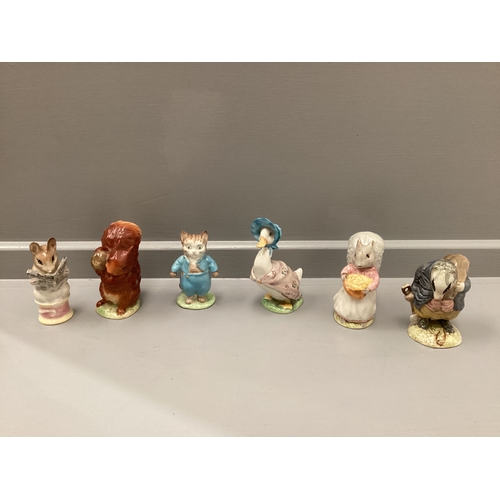 239 - 6 Beatrix Potter Figures, Sylvas Dog & Others