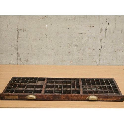 255 - Wooden Printer's Tray 83cm x 37cm