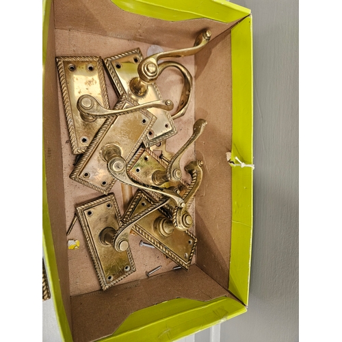 256 - Box Of Brass Handles