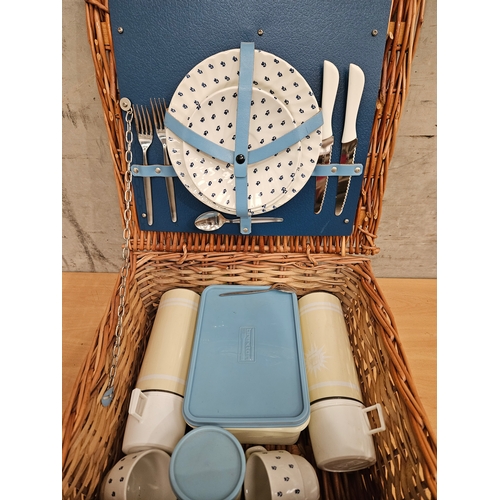 258 - Picnic Basket & Contents, Mini Frog Phone