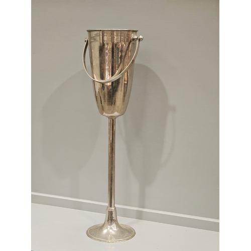 263 - Plated Champagne Cooler On Stand H73cm