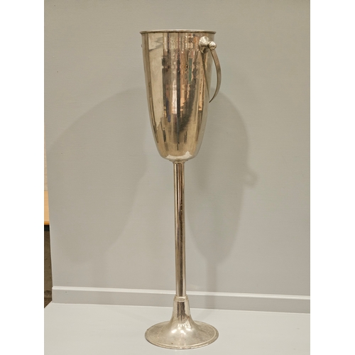 263 - Plated Champagne Cooler On Stand H73cm