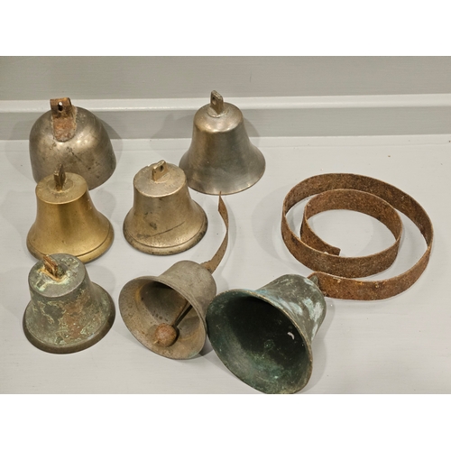 269 - 2 Victorian Brass Door Bells & 5 Others