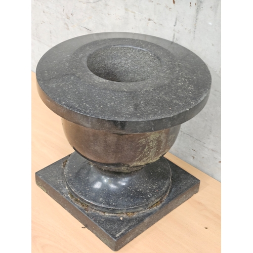 271 - Black Marble Urn H28cm