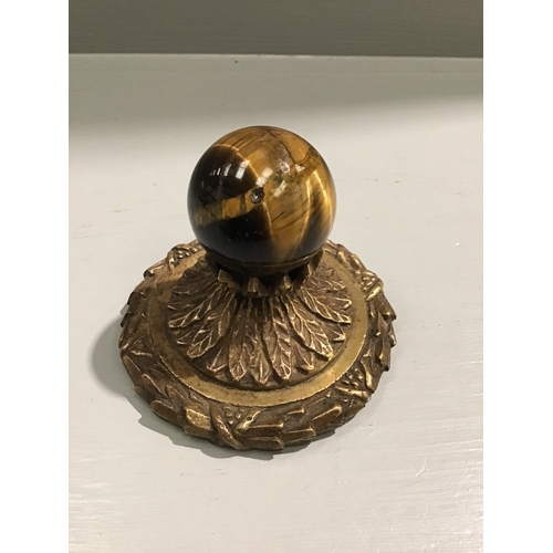 298 - Tigers Eye Paperweight