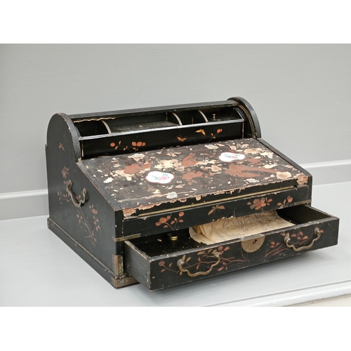 311 - An Early Hand Painted Writing Lap Desk