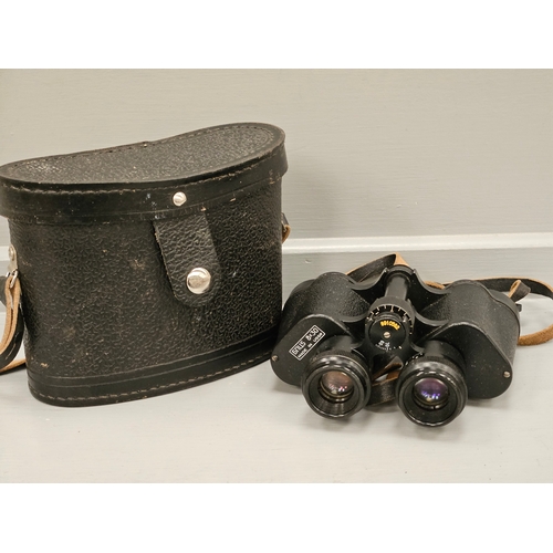 313 - A Pair Of Binoculars In Leather Case 8 x 30