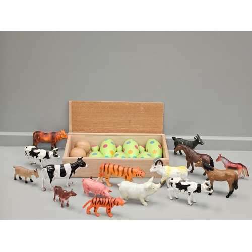 343 - Skittle Game In Box & Farmyard & Other Animals