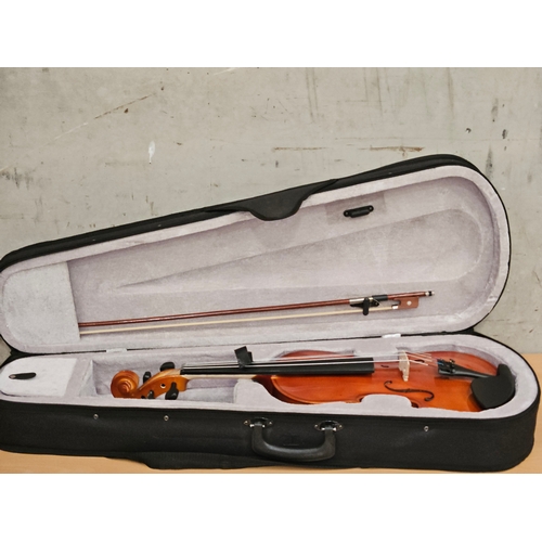 353 - Violin & Bow In Canvas Case