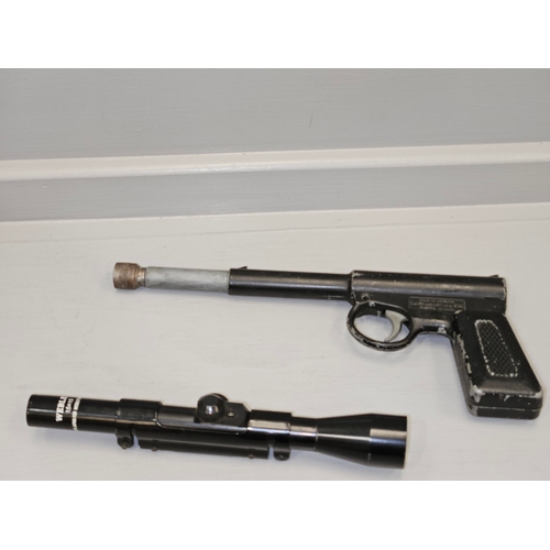 357 - T J Harrington & Son, Surrey - The Gat Pistol & Webley 1.5 x 15 Sight