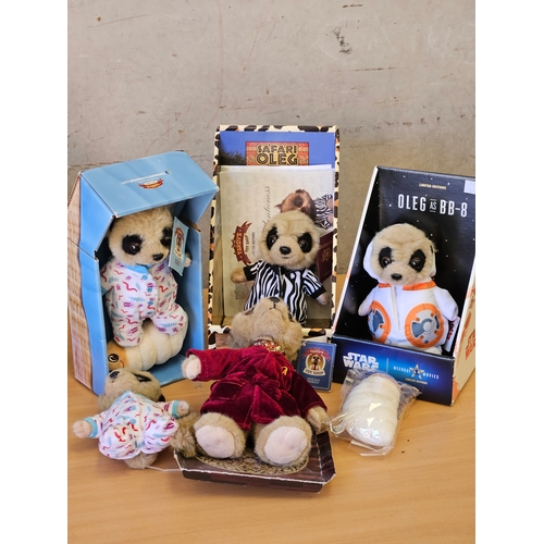 387 - Assorted Meerkat Soft Toys