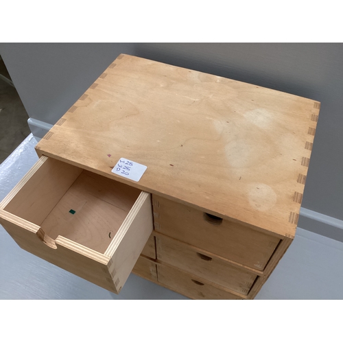 427 - 6 Drawer Wood Storage Unit