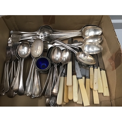 484 - Box Of Assorted Cutlery