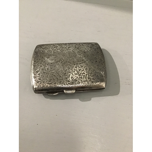 489 - Silver Cigarette Case - Birmingham 1926, Pair Of Silver Napkin Rings - Birmingham 1925 & 5 Others - ... 