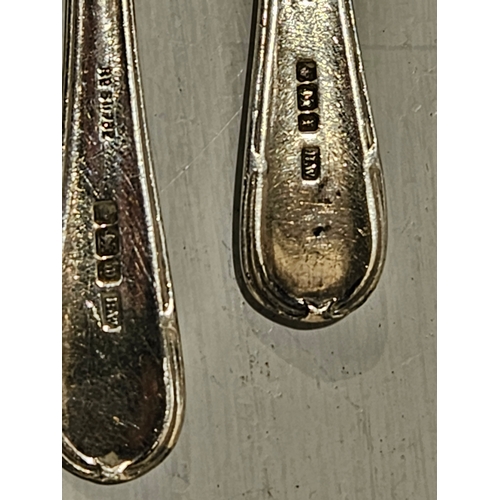 507 - 4 Silver Teaspoons (Sheffield Early 1900's) & 3 Others