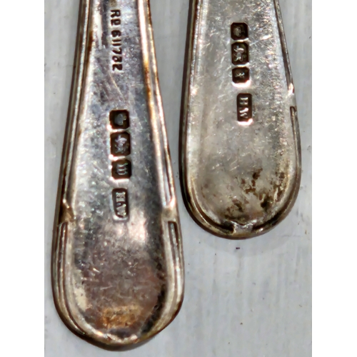 507 - 4 Silver Teaspoons (Sheffield Early 1900's) & 3 Others