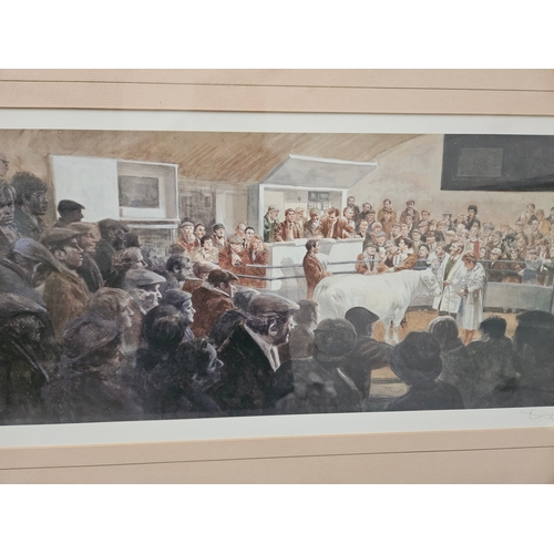 544 - A Signed Limited Edition 324/750 Print 'A Market' By Geldart 46cm x 86cm