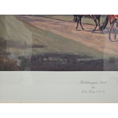 556 - Signed Print Of Kildangan Stud By John King Limited Edition 60/250 (66cm x 76cm)