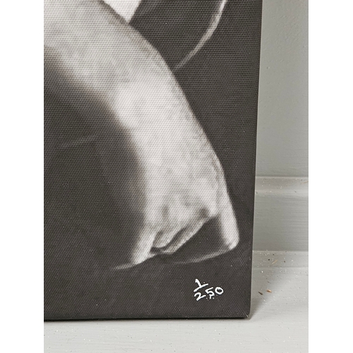 562 - Limited Edition Print 1/250 On Canvas - Nude Girl Black & White  (77cm x 51cm)