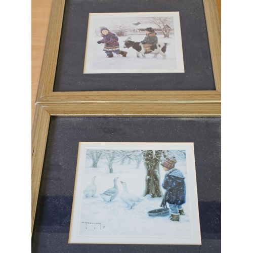 571 - 2 Snow Scene Prints & Horse Print