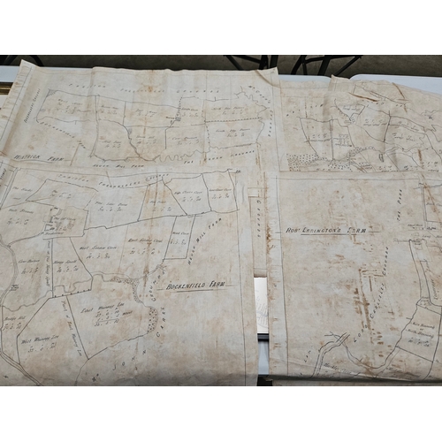 576 - A Large Quantity Of Farm Maps, 2 Prints Etc