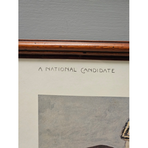 584 - Snaffles Signed Print 'A National Candidate' Limited Edition 109/850 (50cm x 48cm)