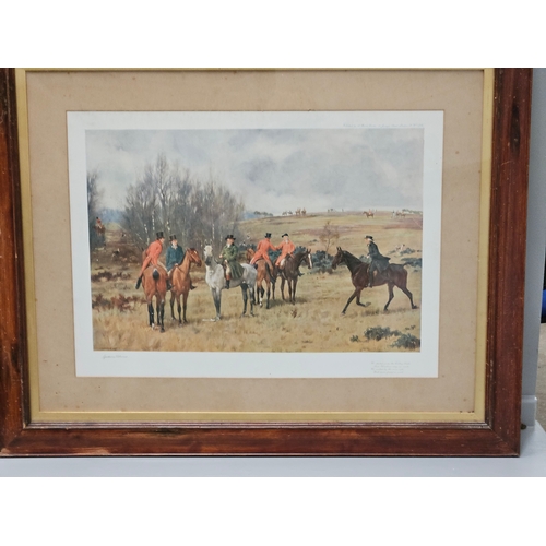 602 - A Set Of 5 Framed Hunting Prints By Goodwin Kilburne 60cm x 76cm