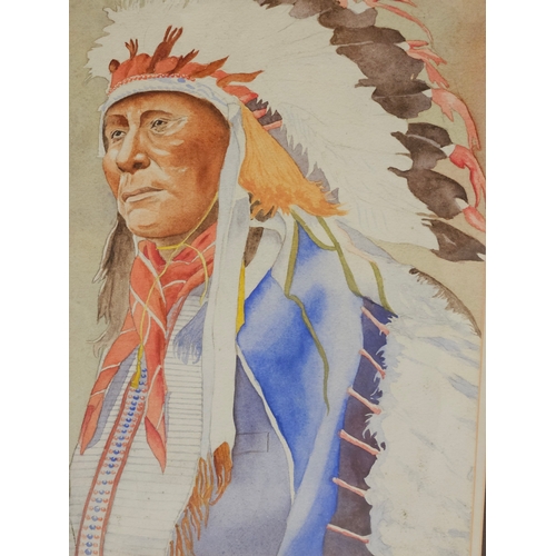 617 - Framed Print - Indian Chief