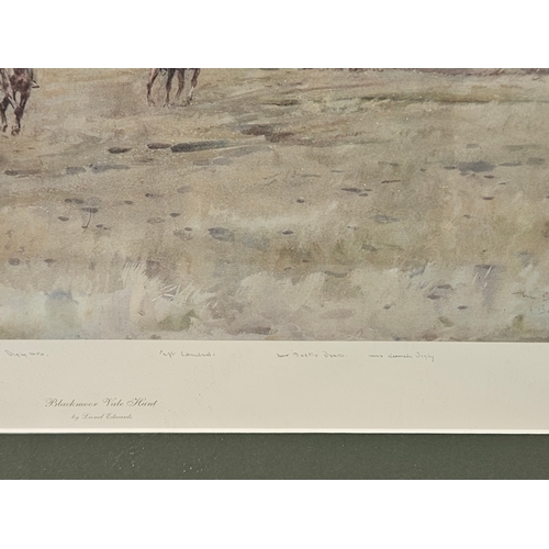 621 - A Lionel Edwards Hunting Print 'Blackmoor Vale Hunt' Limited Edition 20/500 (64cm x 54cm)