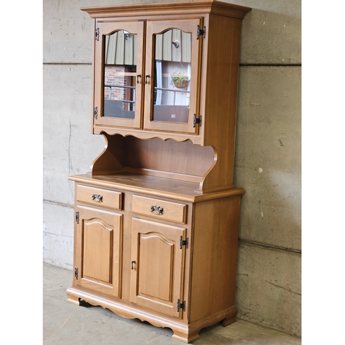 637 - Reproduction Oak Dresser H179cm W98cm D48cm