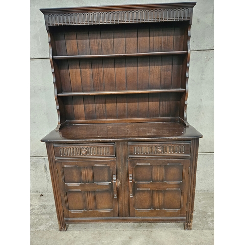 649 - Oak Dresser H180cm W122cm D46cm