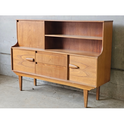 709 - Vintage Teak Style Sideboard H122cm W167cm D44cm