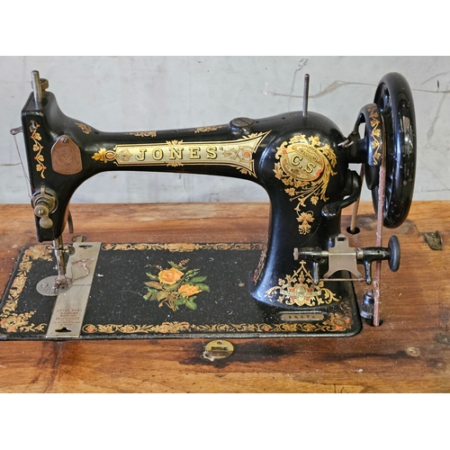 715 - Jones Treadle Sewing Machine