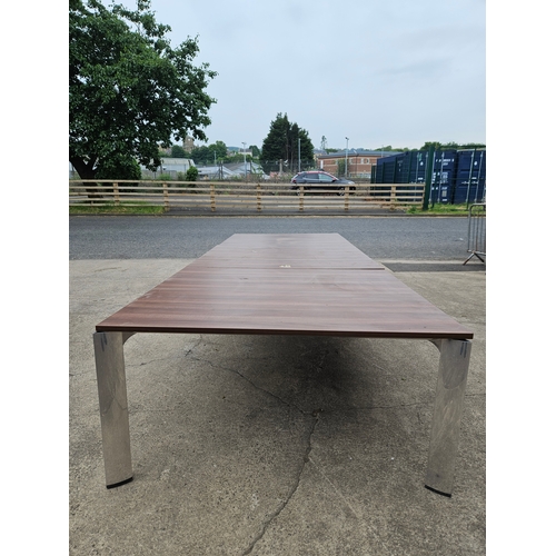 768 - Large Modern Function Table H73cm W403cm D150cm