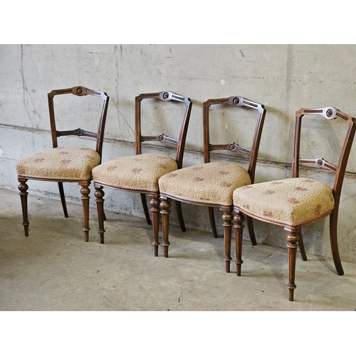 790 - 4 Walnut Dining Chairs