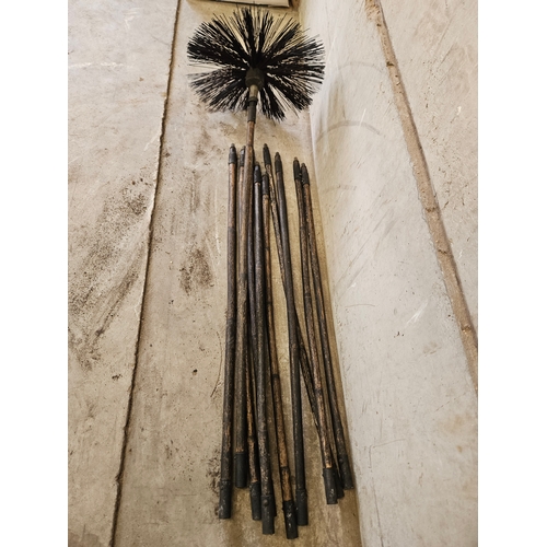 860 - Chimney Sweep Brush & Rods