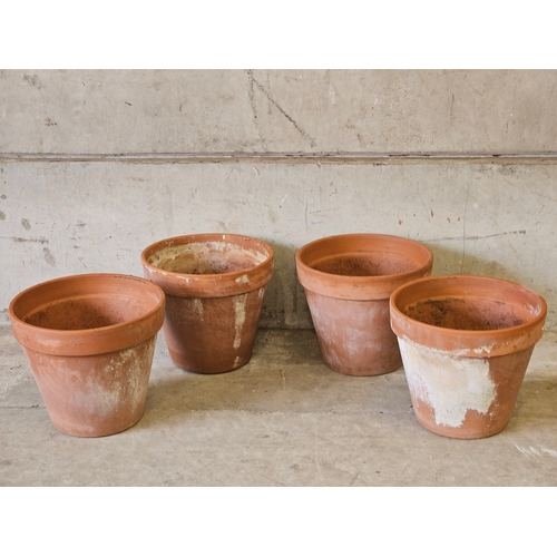 865 - 4 Terracotta Garden Planters H29cm W33cm