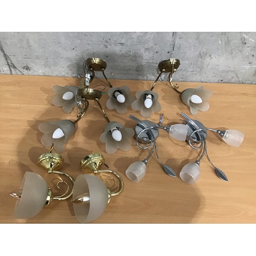 872 - 7 Wall Lights