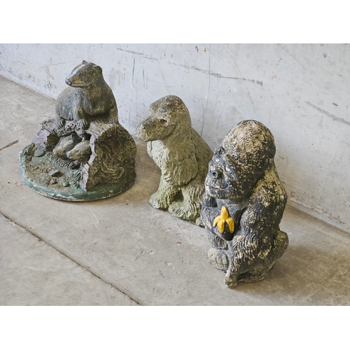 884 - 3 Ware Garden Animal Ornaments