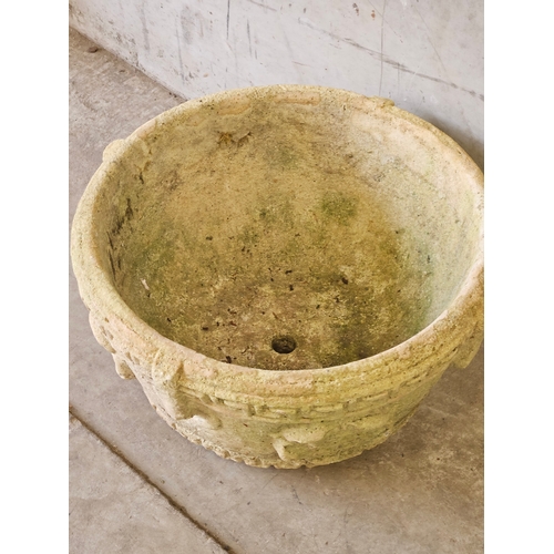 885 - Round Stoneware Planter H26cm W45cm