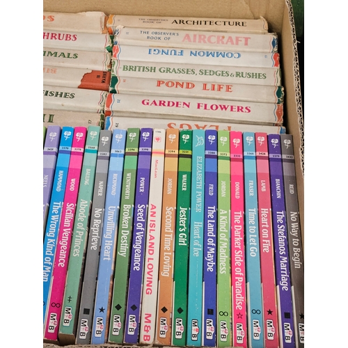 11 - Box Including Assorted The Observer's Books & Mills & Boon