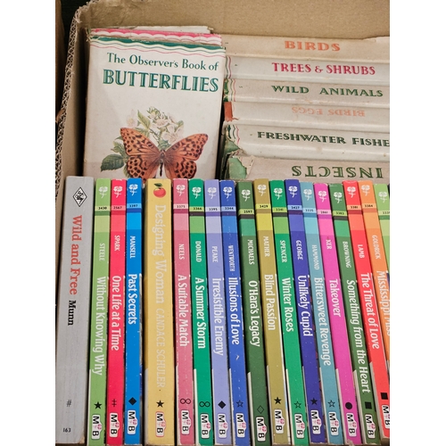 11 - Box Including Assorted The Observer's Books & Mills & Boon