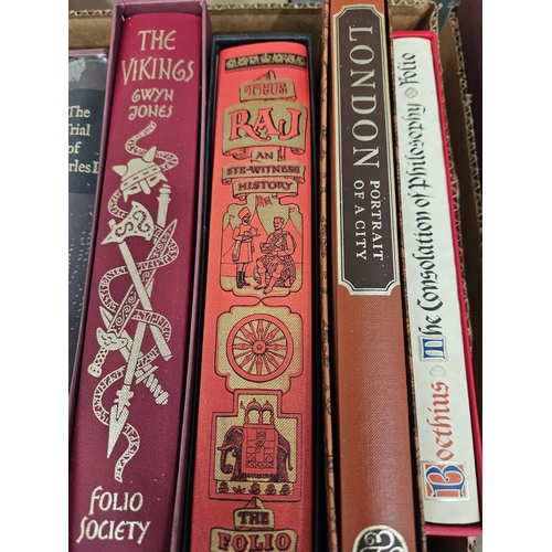 19 - A Box Including 5 Folio Society