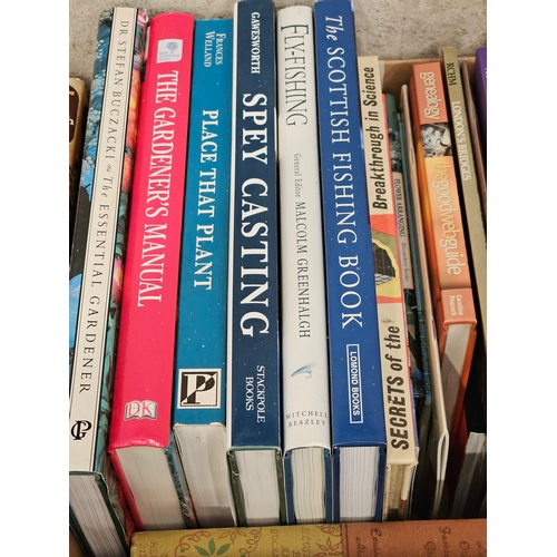 23 - Box Of Books - Gardening, Fishing  Etc