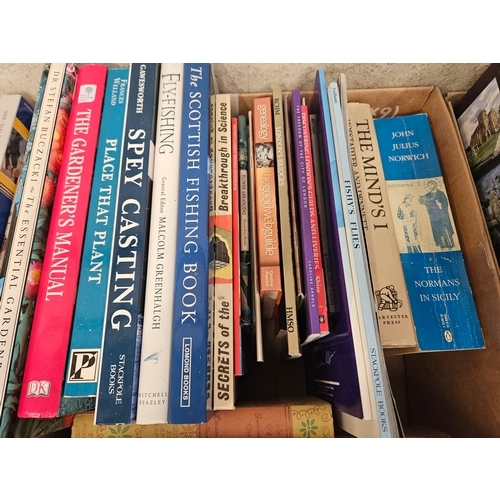 23 - Box Of Books - Gardening, Fishing  Etc