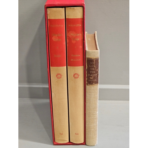 39 - 2 Volumes  - Pigafetta Magellan's Voyage & 1 Volume - My Life On The Plains Or Personal Experiences ... 