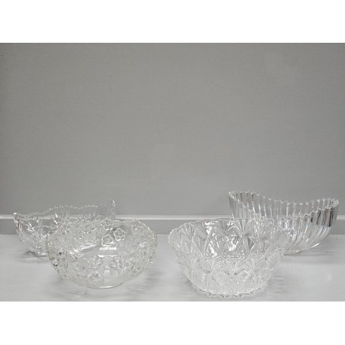 81 - Box Including Cut Glass Bowls, Vases Etc