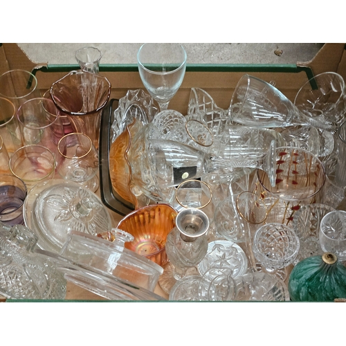 92 - 3 Boxes Of Assorted Glassware