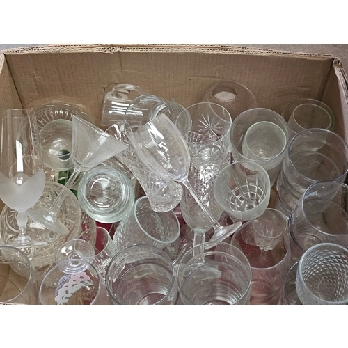 109 - 3 Boxes Of Assorted Glasses Etc